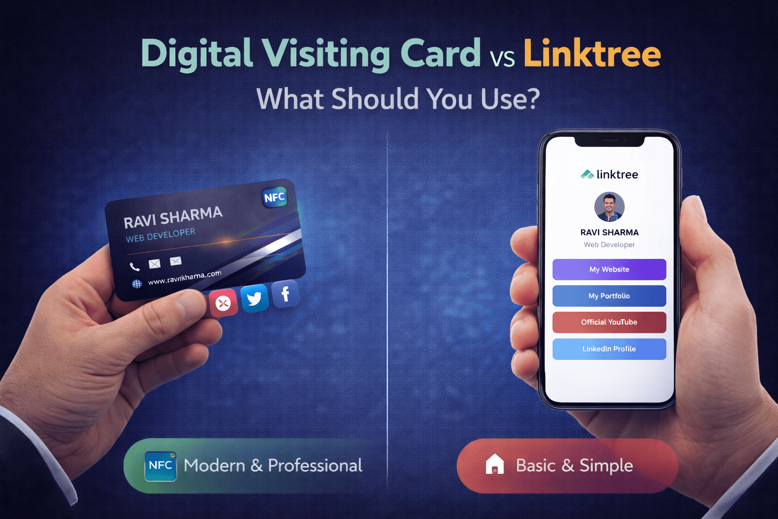 Digital Visiting Card vs Linktree: What Should You Use in 2026?